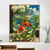 宝藏湾 数字油画diy云境漫行唯美治愈填色多色填充数字画独家画