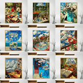 宝藏湾 数字油画diy风景画合集唯美治愈填色多色填充数字画独家画