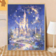 宝藏湾 数字油画diy梦幻星空城堡手工填色画治愈系装 饰画生日礼物