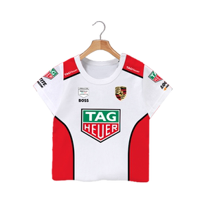 保时捷厂队电动方程式泰格豪雅车队速干短袖T恤衫男女儿童装半袖