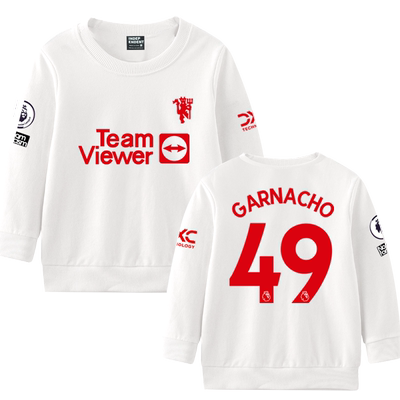 曼联队拉什福德桑乔B费圆领卫衣