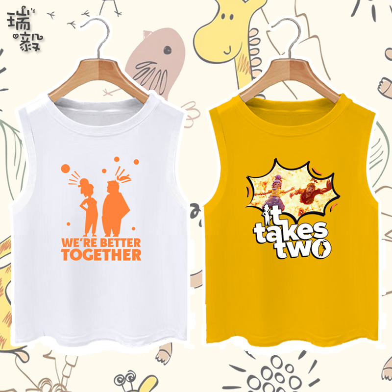 游戏儿童款学生背心无袖T恤衫