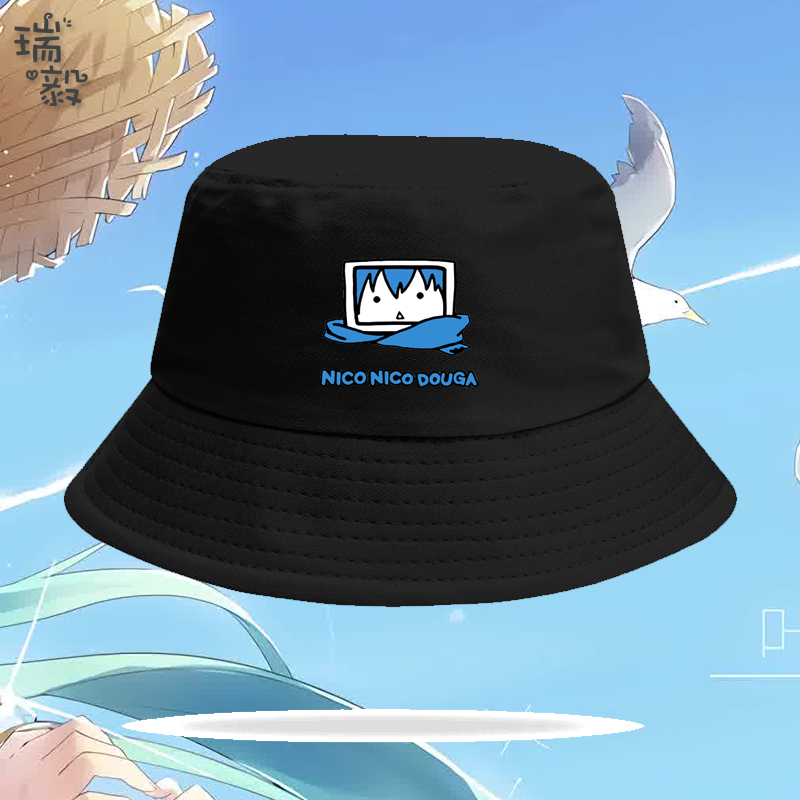 日本niconico初音动漫未来渔夫帽