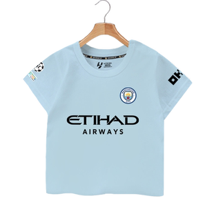 24-25曼城队服哈兰德足球衣服短袖T恤衫男女儿童装学生球迷服半袖