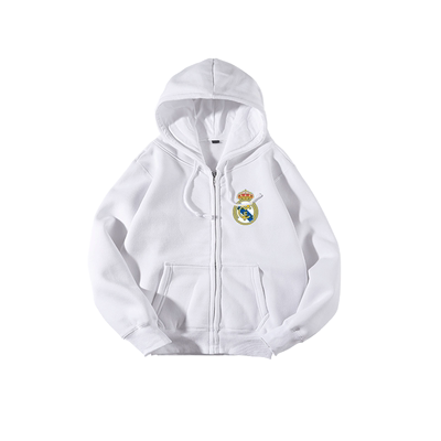 皇马队服开衫卫衣拉链外套儿童装