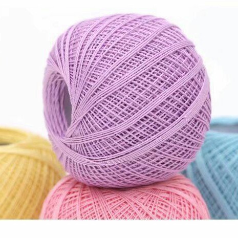 8号蕾丝钩针线纯棉旗袍线夏季钩花蕾丝线diy蕾丝披肩毛线裙子细线