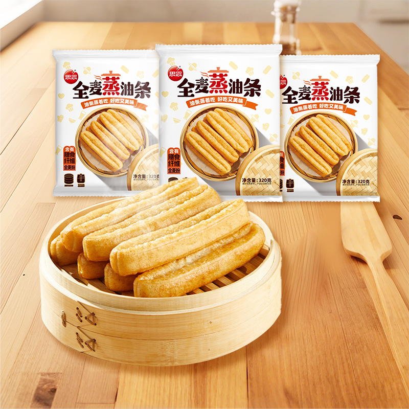 思念320g全麦蒸油条早餐速食家用