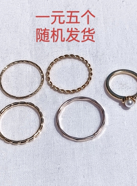 青岛外贸流行饰品欧美原单个性时尚百搭简约小众热卖精品戒指