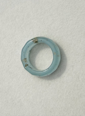 青岛外贸流行饰品欧美原单个性小众设计热卖抽象玉色精品戒指