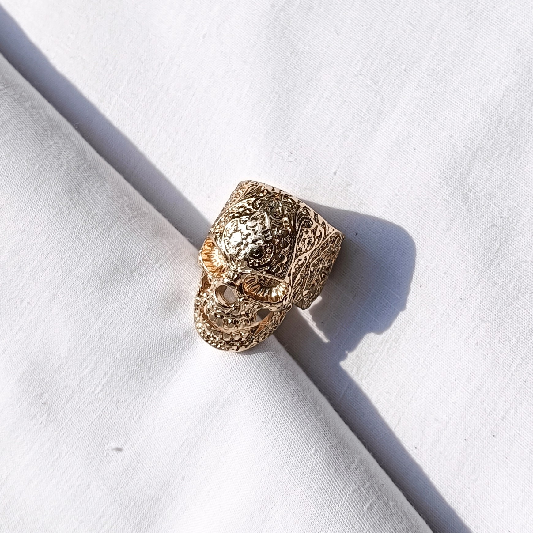 青岛外贸流行饰品欧美原单正品个性小众朋克骷髅头夸张精品戒指