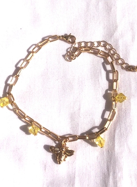 其他女锌合金水晶欧美抽象手链