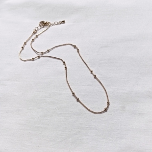 青岛外贸流行饰品欧美原单个性 小众亚光金简约铜链精品项链