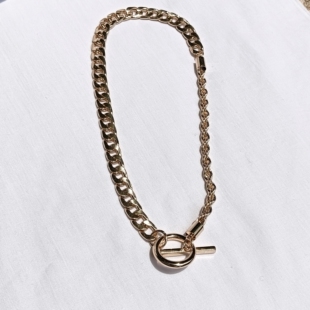 2025夏季锁骨链女气质简约OT扣项链欧美ins风小众设计精品项链女