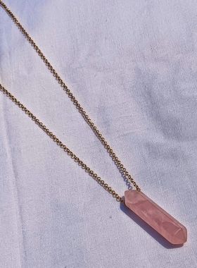 青岛外贸流行饰品欧美原单正品天然石个性小众抽象风铃精品项链