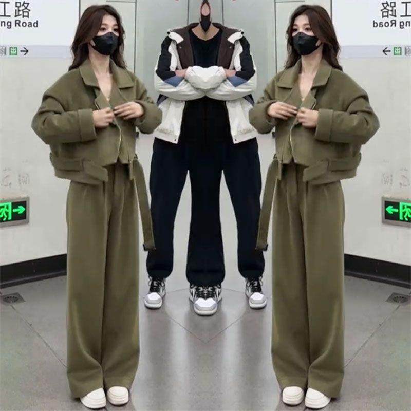 欧货爆款重工羽绒内胆时尚套装女时尚套装