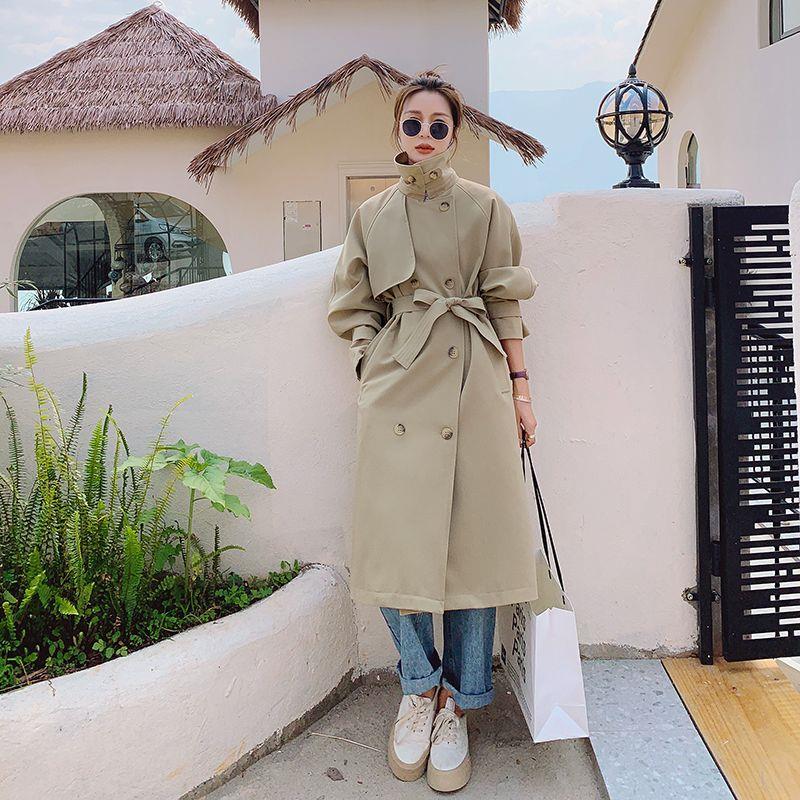 风衣外套女2025流行春秋季韩版新款小个子中长款过膝气质高档大衣