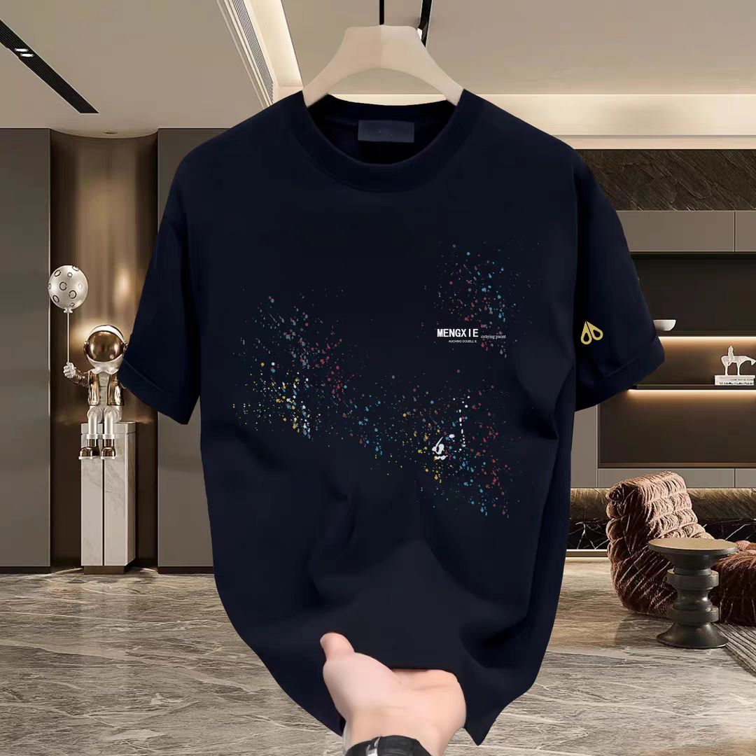 剪刀四季高端设计感印花短袖T恤男2026新款宽松圆领日常休闲上衣,女装/女士精品,T恤,淘宝优惠券,粉丝福利购,淘宝优惠卷