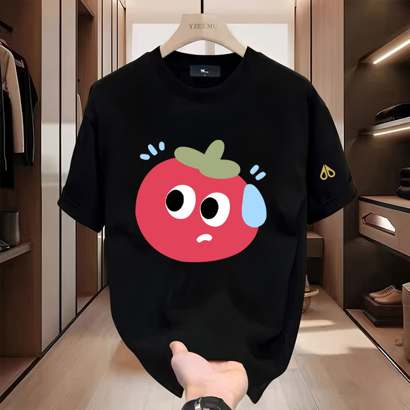 剪刀四季美式卡通印花短袖T恤男女同款春夏季宽松休闲情侣装上衣,女装/女士精品,T恤,淘宝优惠券,粉丝福利购,淘宝优惠卷