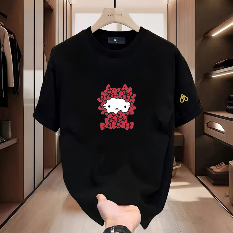 剪刀四季美式休闲卡通印花短袖T恤男女同款宽松型圆领百搭春夏季,女装/女士精品,T恤,淘宝优惠券,粉丝福利购,淘宝优惠卷