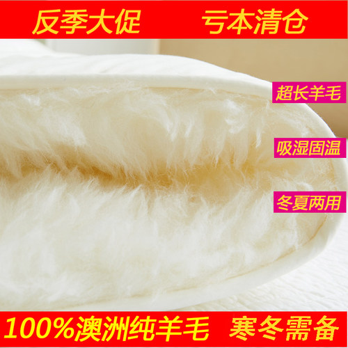 澳洲纯羊毛床垫加厚保暖双人