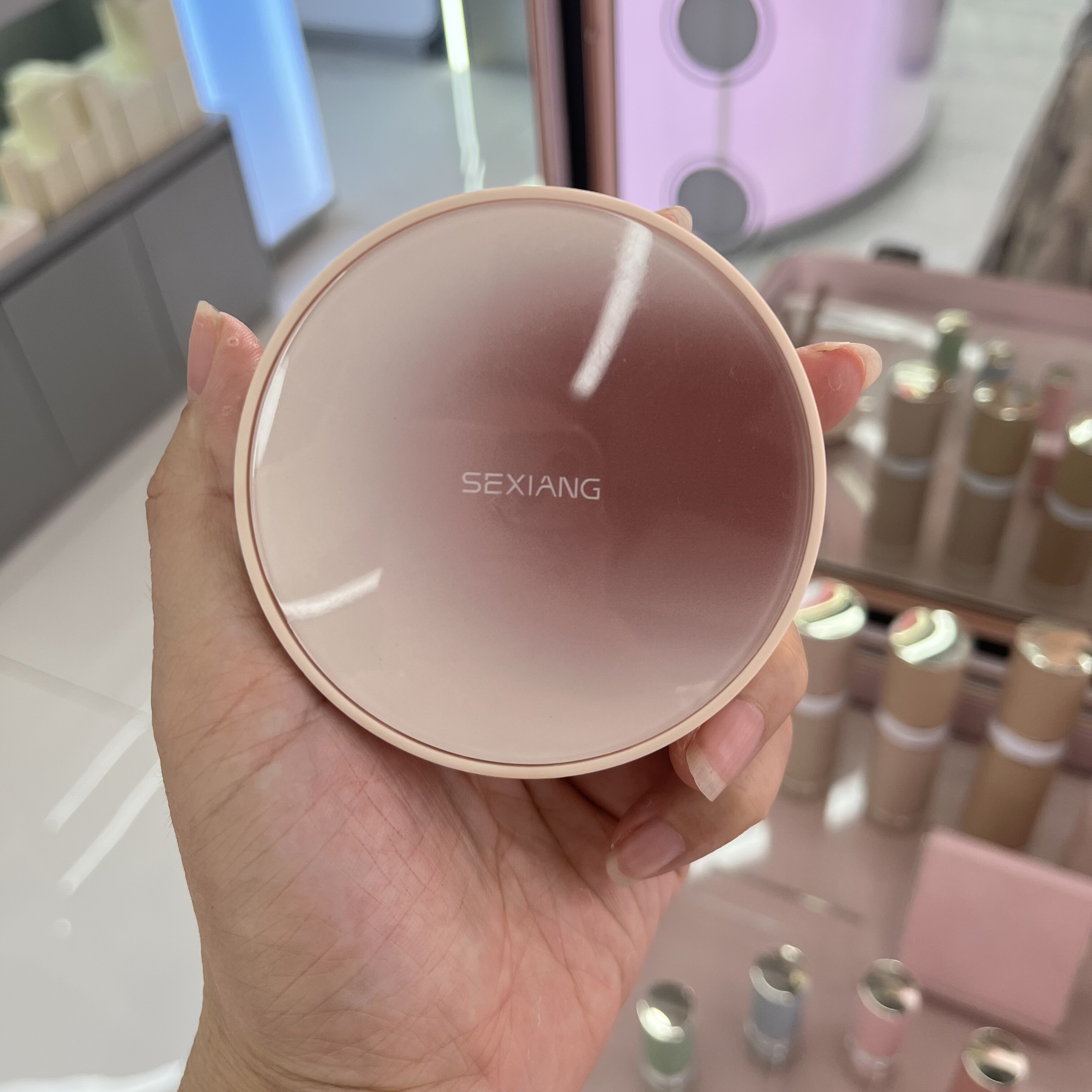 色想高奢精华气垫霜透亮遮瑕斑点保湿持妆服帖不卡粉买一送一