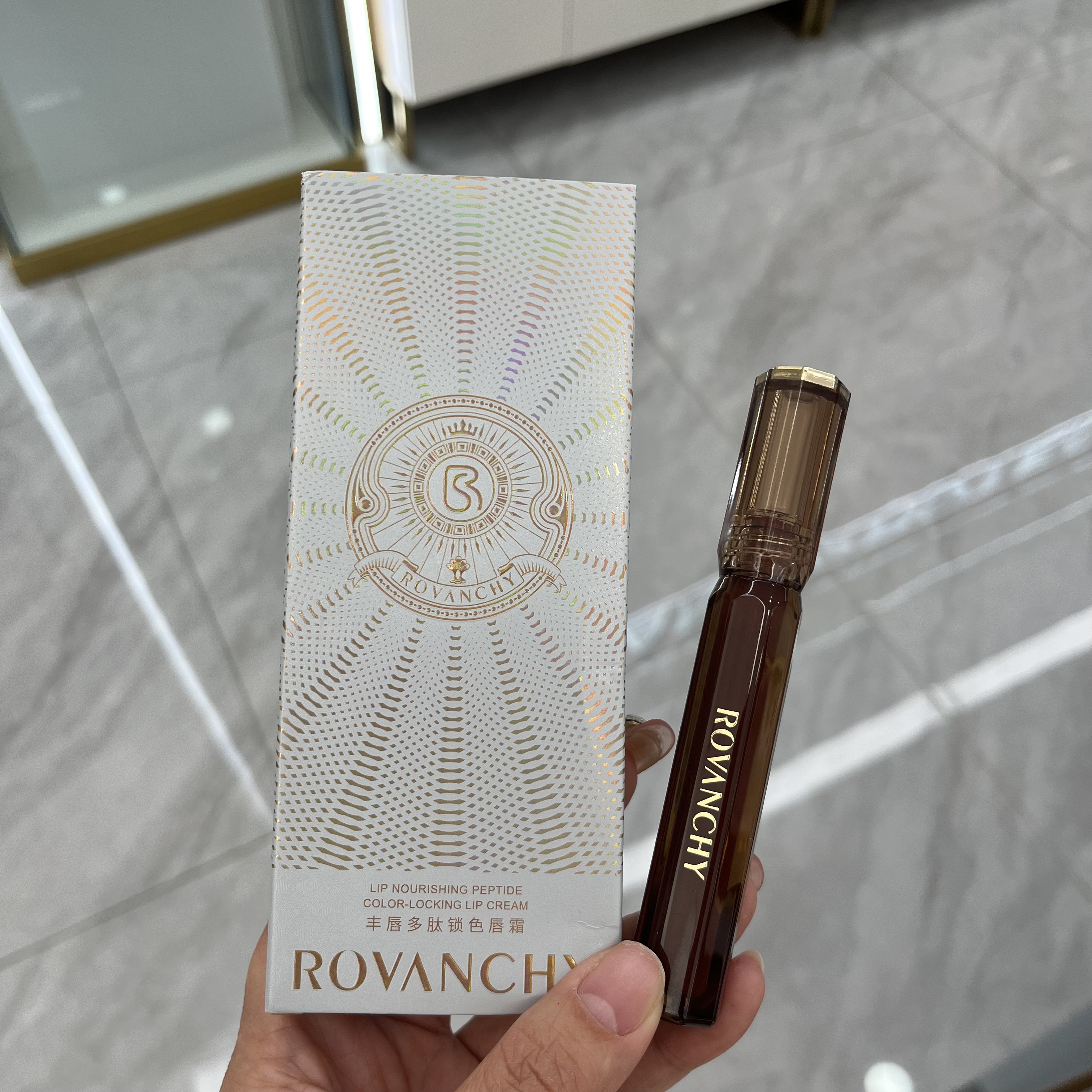 洛梵诗丰唇多肽锁色唇霜唇釉持色不脱色丝绒柔雾口红染唇彩不沾杯