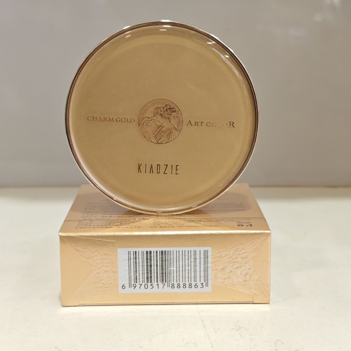 卡芝丝柔清透定妆粉饼防水防汗不脱妆蜜粉散粉轻薄定妆持久不卡粉