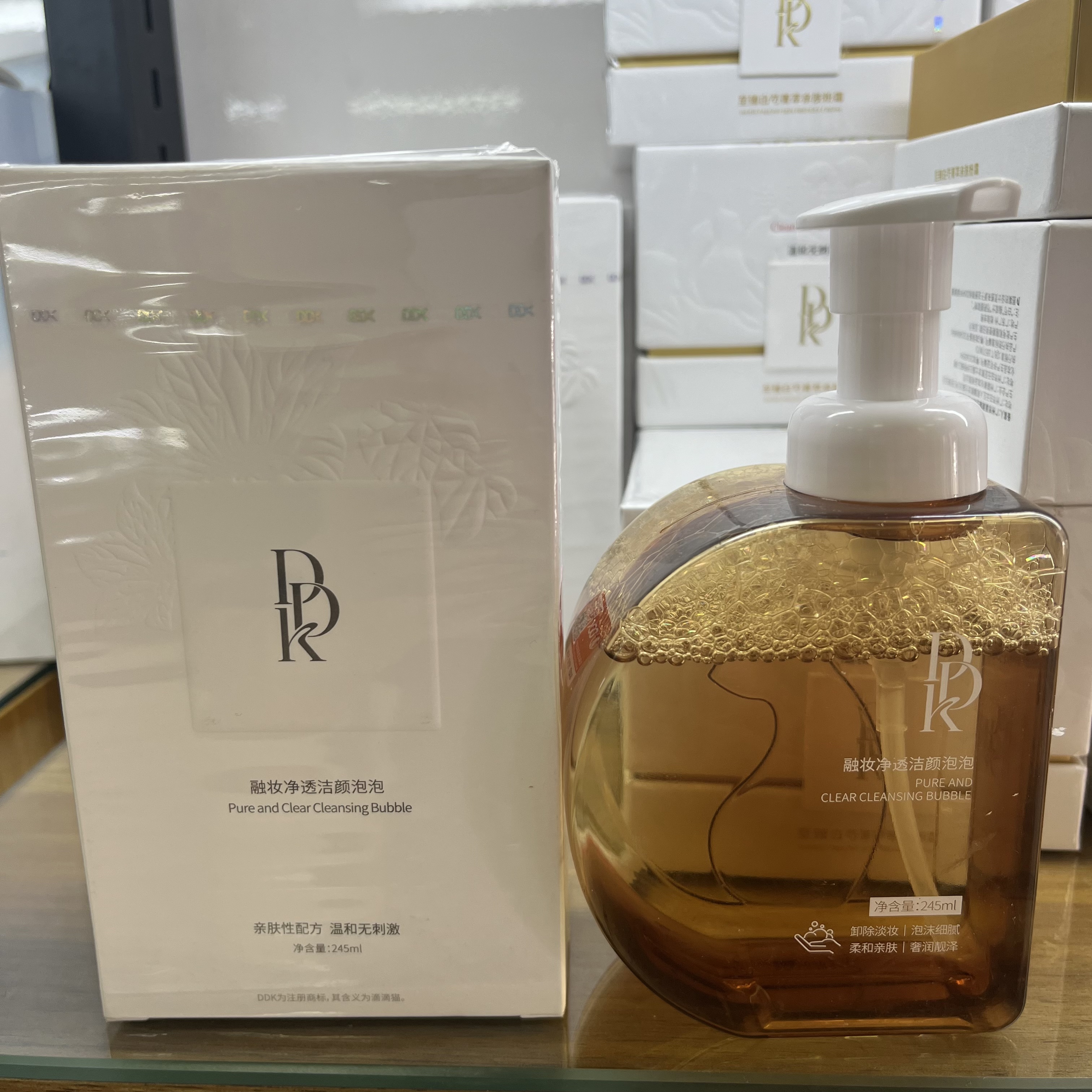 ddk【洗卸二合一DDK融妆净透洁颜泡泡洗面奶泡沫卸妆氨基酸245ml