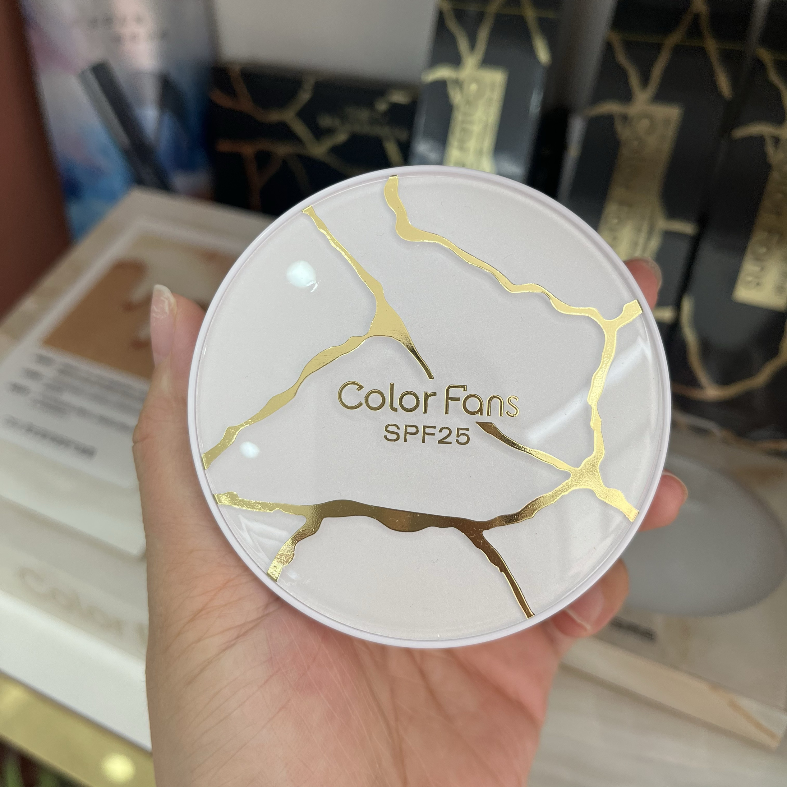 迷色粉丝美白防晒散粉SPF25遮瑕保湿服帖均匀提亮