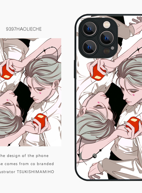 9397MIHO原创插画手机壳适用于苹果17Promax16Promax15pro14华为p50p60p70promate小米13vivooppo