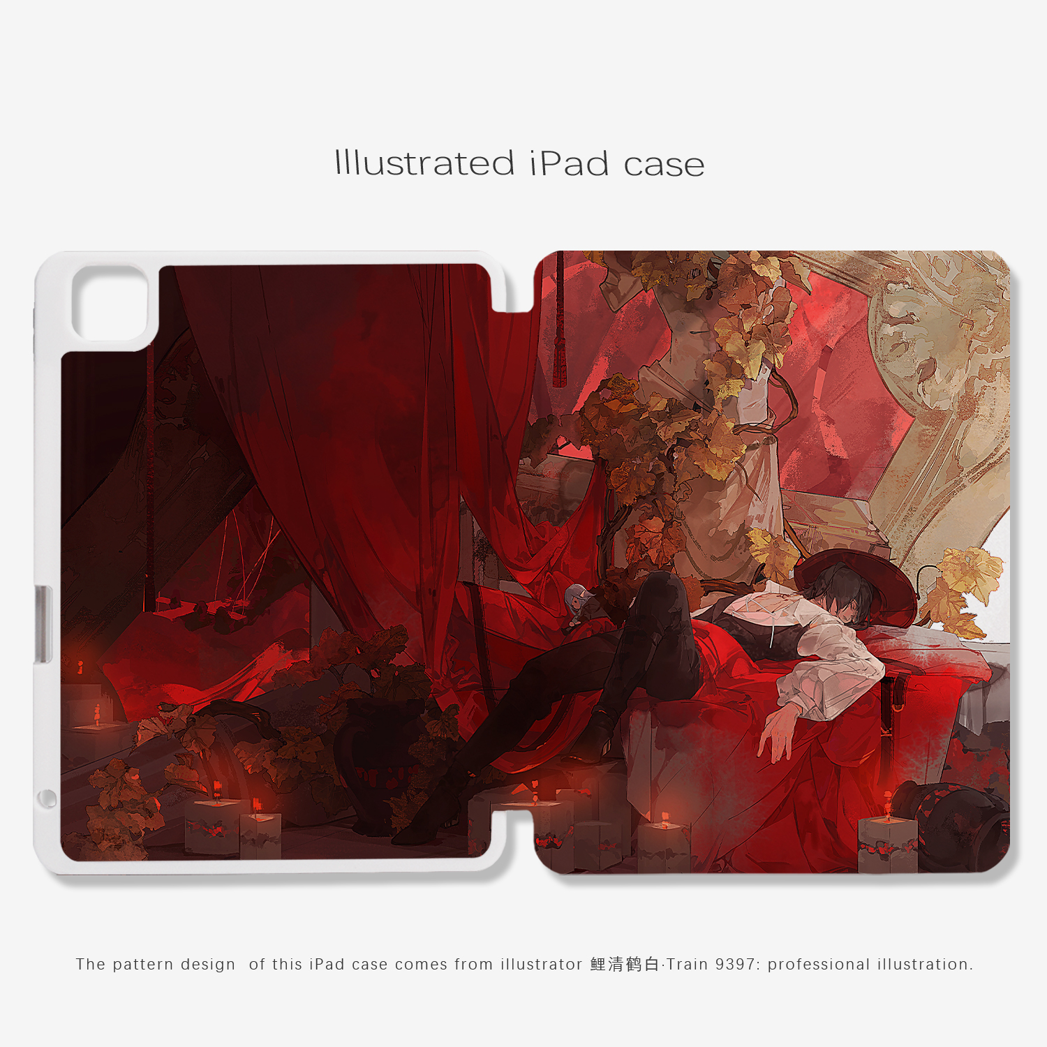 9397鲤清鹤白ipad壳平板壳适用于苹果ipadpro2018/2020/2024 10.9 11寸12.9寸13寸白色机壳