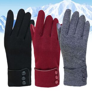 women winter thick fleece warm cyling glove girl mittens