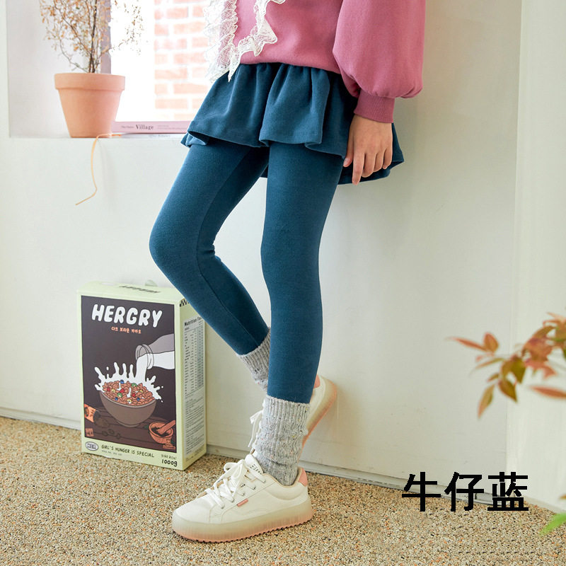 秋冬季女童保暖裤可外穿