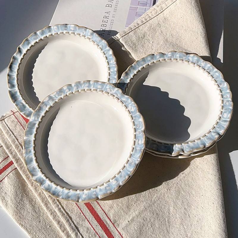 高特好看6英寸盘锅骨日碟陶瓷家小用菜子吐别盘盘式档浅ECX火的店