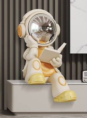 坐音姿航看书员太人大型视18768柜装摆件电带饰牙宇响乔空蓝业迁