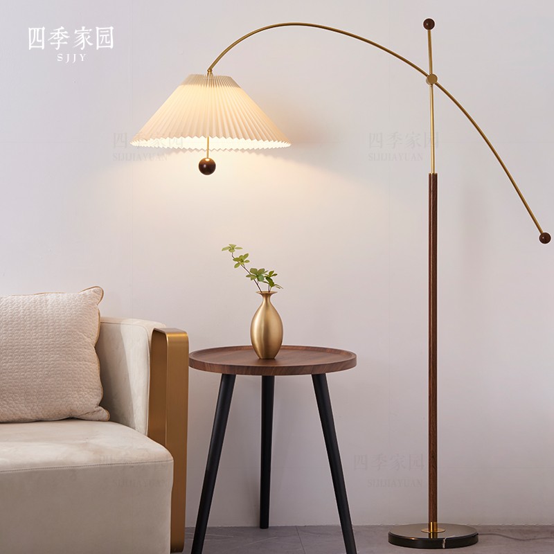 法款古茶师几钓鱼5落地灯复厅卧室灯式57331古计客氛美围设20式2