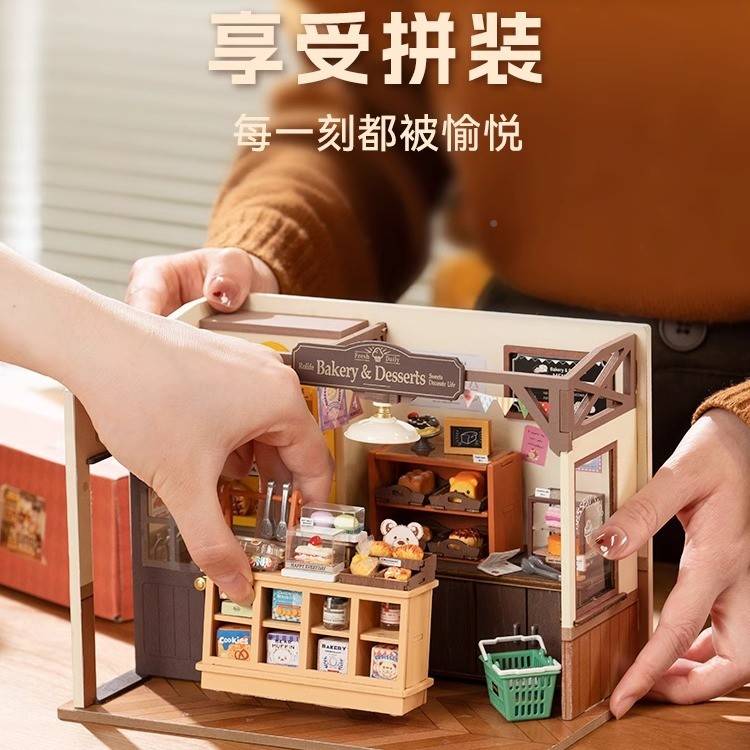 店38423若若 来的面包d面y场手房工小贝屋小子模型创卡意小态店立