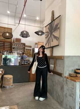 你的鱼 复古Branfit 微胖mm春夏高腰牛仔喇叭裤2/24 20:00新品9折