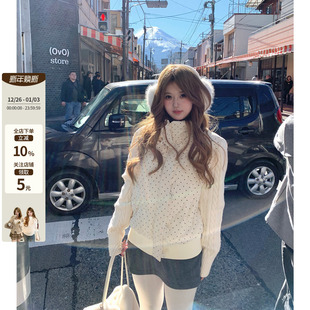 韩系微胖mm甜美俏皮保暖立领波点棉服短外套套装 暖暖轻绒 鱼 你