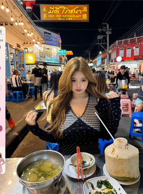 你的鱼 海德公园 微胖mm春夏拼接一衣两穿套装 2/24 20:00新品9折