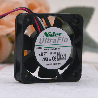NIDEC U40X12MLZ7-53 4010 4CM 12V 0.05A南北桥静音风扇