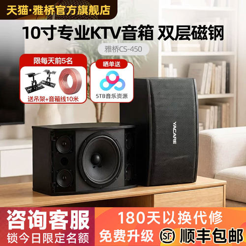 雅桥家庭KTV舞台音箱十寸十二寸