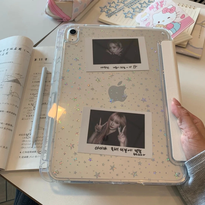 翻盖支架竖/横屏亚克力ipad硬壳