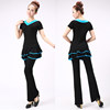 Set, V-neckline, with short sleeve, 3 piece set