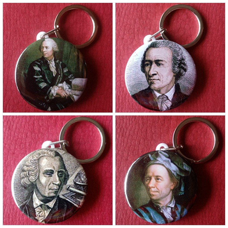 欧拉挂件纪念品礼物数学家礼品物理学家装饰挂件收藏品挂链钥匙扣