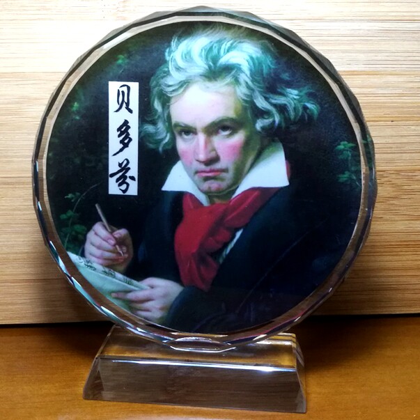 贝多芬摆设纪念品礼物装饰品德国音乐家礼品装饰品模型水晶摆件