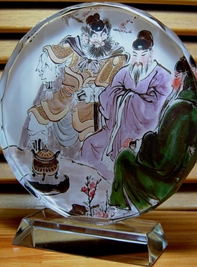 刘关张纪念品桃园结义关羽张飞摆设三国演义礼品周边礼物模型摆件