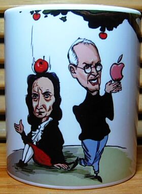 牛顿茶杯乔布斯礼物摆件纪念品