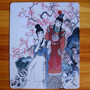 贾宝玉收藏品礼物红楼梦人物装饰品礼品茶杯垫纪念品摆设鼠标垫