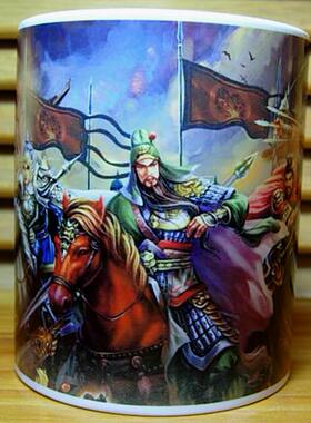 蜀汉五虎将水杯摆设三国英雄张飞赵云关羽马超黄忠摆件礼物茶杯子